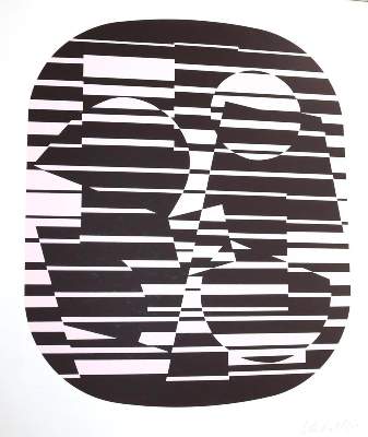 Bild Nr.9: 133-1153 Descartes,R.: (Vasarely)