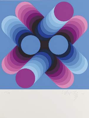 Bild Nr.1: 133-1154 Vasarely,V.: (Literatur und illustrierte Bücher 20.Jahrhundert - Alte Literatur in modernen Ausgaben)