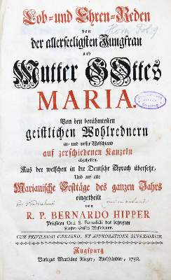 Bild Nr.1: 133-119 Hipper,B.: (Alte Drucke, Handschriften und Theologie)