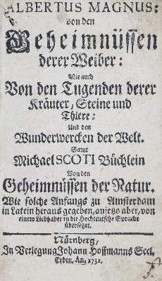 Bild Nr.1: 133-1192 Albertus Magnus:: (Medizin)