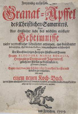 Bild Nr.1: 133-1200 Eleonora Maria Rosalia, Herzogin zu Troppau.: (Medizin)