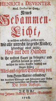 Bild Nr.1: 133-1203 Deventer,H.a.: (Medizin, Gynäkologie)
