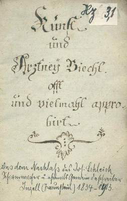 Bild Nr.1: 133-1208 Sammlung: (Medizin, Handschriften)