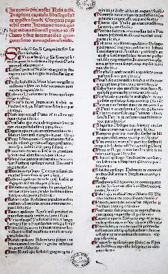 Bild Nr.1: 133-124 Gregorius I: (Inkunabeln)