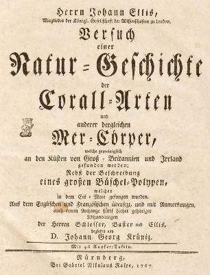 Bild Nr.2: 133-1256 Ellis,J.: (Zoologie, Korallen)