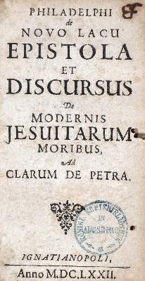 Bild Nr.1: 133-131 Philadelphi de Novo Lacu.: (Jesuiten)