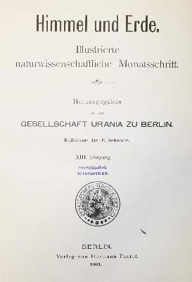 Bild Nr.1: 133-1311 Himmel und Erde.: (Verschiedene Gebiete - Varia)