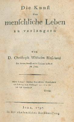 Bild Nr.1: 133-1312 Hufeland,C.W.: (Verschiedene Gebiete - Varia)