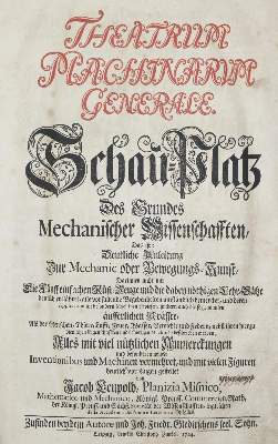 Bild Nr.2: 133-1322 Leupold,J.: (Verschiedene Gebiete - Varia, Maschinen)