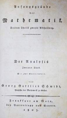 Bild Nr.1: 133-1327 Schmidt,G.G.: (Verschiedene Gebiete - Varia, Mathematik)