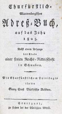 Bild Nr.1: 133-1408 Adreßbuch.: (Deutschland, Baden-Württemberg)