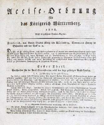 Bild Nr.1: 133-1441 Verordnungen.: (Deutschland, Baden-Württemberg)