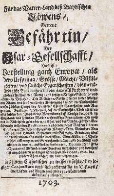 Bild Nr.1: 133-1450 Für das Vatter-Land des Bayrischen Löwens,: (Deutschland, Bayern)