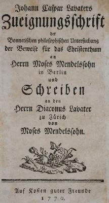 Bild Nr.1: 133-148 Lavater,J.C: (Alte Drucke, Handschriften und Theologie)