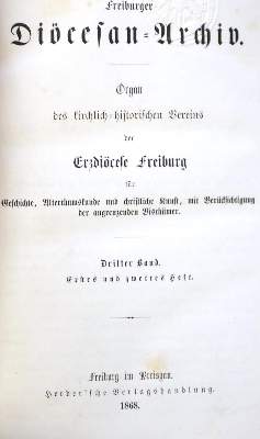 Bild Nr.1: 133-1483 Freiburger Diöcesan-Archiv.: (Deutschland, Freiburg)