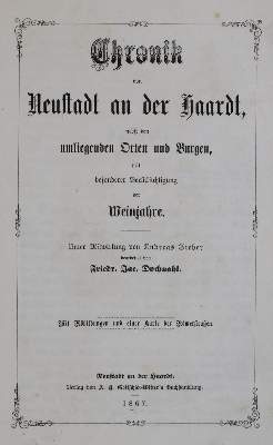 Bild Nr.2: 133-1517 Dochnahl,F.J.: (Deutschland, Neustadt/Haardt)