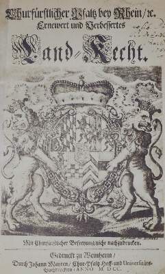 Bild Nr.1: 133-1520 Churfürstlicher Pfalz Bey Rhein,: (Deutschland, Pfalz)