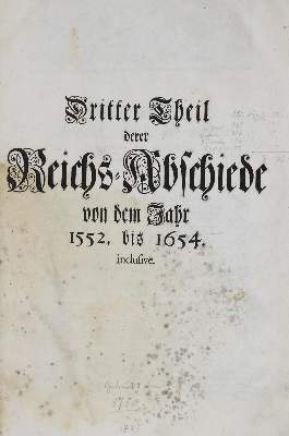 Bild Nr.2: 133-1528 Reichs-Abschiede.: (Deutschland)