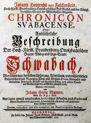 Bild Nr.1: 133-1537 Falckenstein,J.H.v.: (Deutschland, Schwabach)