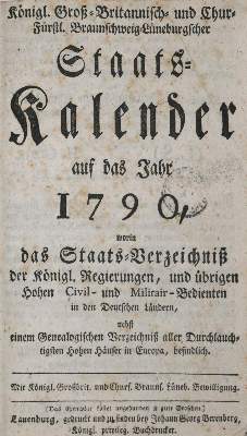 Bild Nr.1: 133-1538 Staats-Kalender.: (Deutschland)