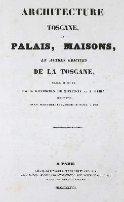 Bild Nr.2: 133-1571 Grandjean de Montigny,A. u. A.Famin.: (Italien, Architektur)