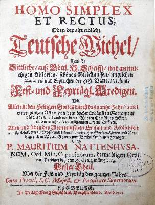 Bild Nr.1: 133-165 Nattenhus,M.: (Alte Drucke, Handschriften und Theologie)