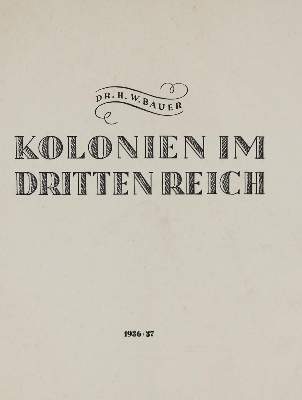 Bild Nr.2: 133-1650 Nationalsozialismus.: (Verschiedene Länder - Geschichte, Kolonien)