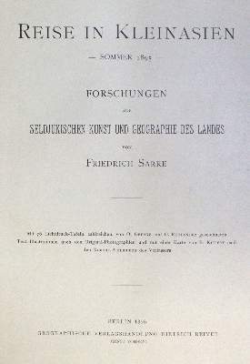 Bild Nr.3: 133-1692 Sarre,F.: (Verschiedene Länder - Geschichte, Türkei)