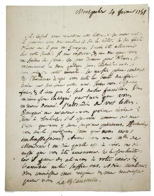 Bild Nr.1: 133-1696 Beaumelle, Laurent Angliviel de la,: (Autographen)