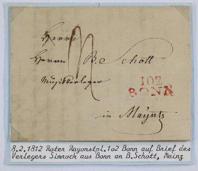 Bild Nr.1: 133-1726 Simrock, Nikolaus,: (Autographen)