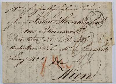Bild Nr.1: 133-1729 Steinbüchel von Rheinwall, Anton,: (Autographen)