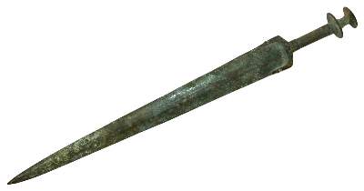 Bild Nr.1: 133-1737 Bronzeschwert.: (Varia, Ausgrabungen)
