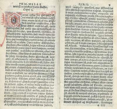 Bild Nr.2: 133-174 Pomponius Mela.: (Alte Drucke, Handschriften und Theologie)