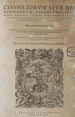 Bild Nr.1: 133-176 Porzia,J.F.: (Alte Drucke, Handschriften und Theologie)