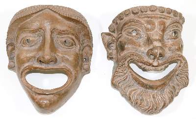 Bild Nr.1: 133-1760 Theatermasken, Zwei.: (Varia, Masken)