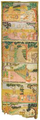 Bild Nr.1: 133-1814 Rollbild (Patua).: (Asiatika, Thangka)