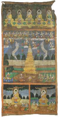 Bild Nr.1: 133-1816 Rollbild (Patua).: (Asiatika, Thangka)