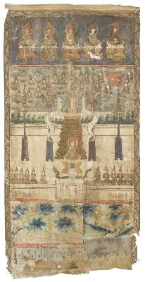 Bild Nr.1: 133-1817 Rollbild (Patua).: (Asiatika, Thangka)