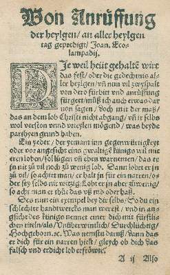 Bild Nr.1: 133-182 Oecolampadius,J.: (Reformation)