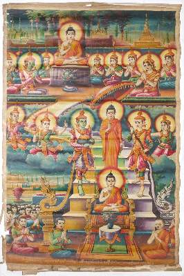 Bild Nr.1: 133-1827 Rollbild (Patua).: (Asiatika, Thangka)