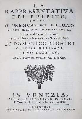 Bild Nr.1: 133-183 Righini,D.: (Alte Drucke, Handschriften und Theologie)