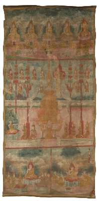 Bild Nr.1: 133-1831 Rollbild (Patua).: (Asiatika, Thangka)