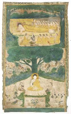 Bild Nr.1: 133-1833 Rollbild (Patua).: (Asiatika, Thangka)