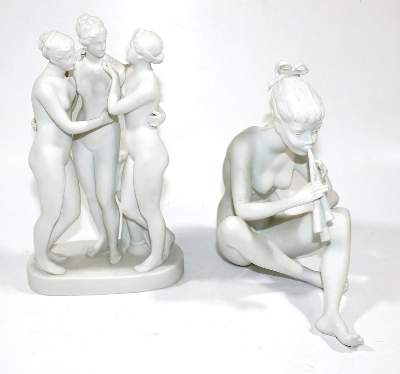 Bild Nr.1: 133-1885 Drei Grazien: (Porzellan u. Keramik)