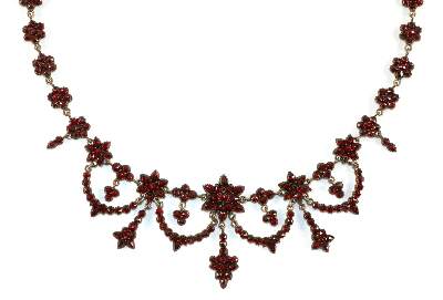 Bild Nr.2: 133-1943 Granatcollier,: (Schmuck, Collier)