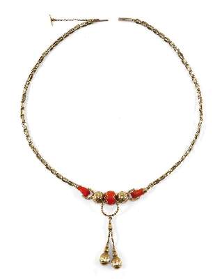 Bild Nr.2: 133-1944 Historisches Korallencollier.: (Schmuck, Colliers)