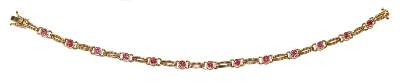 Bild Nr.1: 133-1947 Armband 750 GG Rubin.: (Schmuck, DRC Pforzheim)