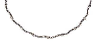 Bild Nr.1: 133-1948 Collier mit 7 Brillanten.: (Schmuck, DRC Pforzheim)