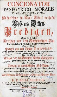 Bild Nr.1: 133-196 Seeauer,B.: (Alte Drucke, Handschriften und Theologie)