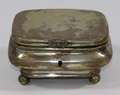 Bild Nr.2: 133-1973 Biedermeier-Zuckerdose: (Silber)